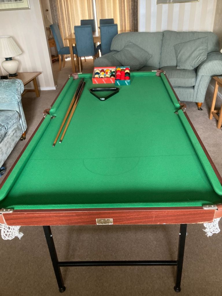 Pool table with accessories 