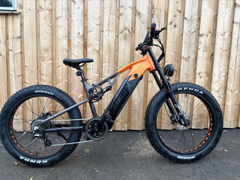 LANKELEISI RV800 Plus Electric Mountain Bike – Orange, As Good As New