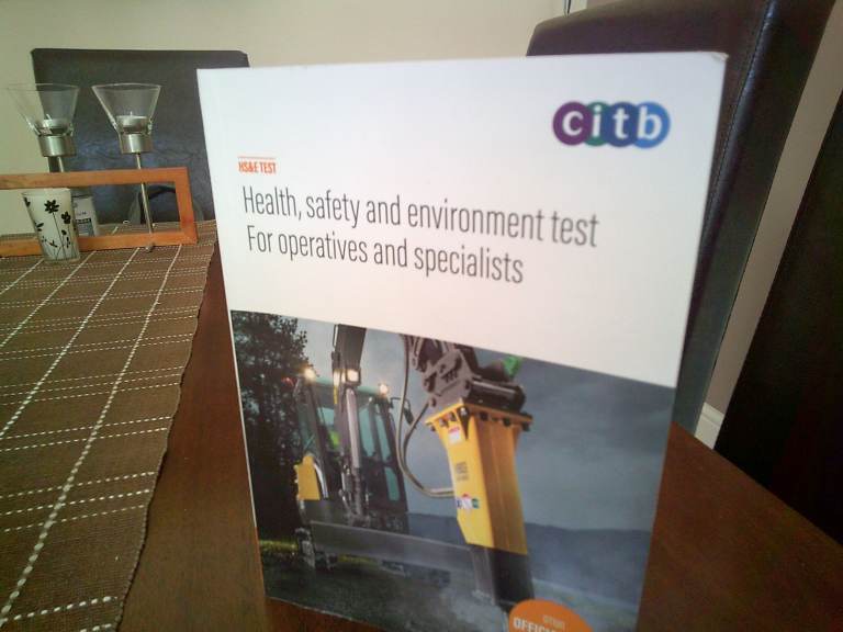 CITB, health, safety and environment test for operatives and specialists