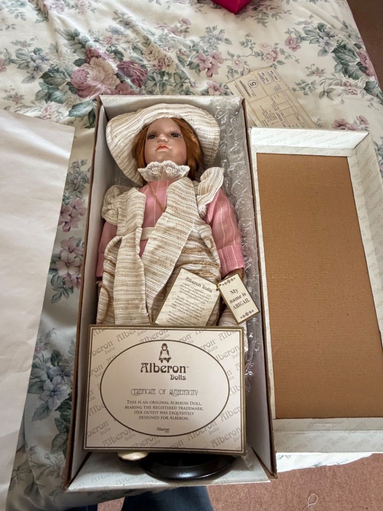 Alberon Porcelain Dolls in Original Boxes