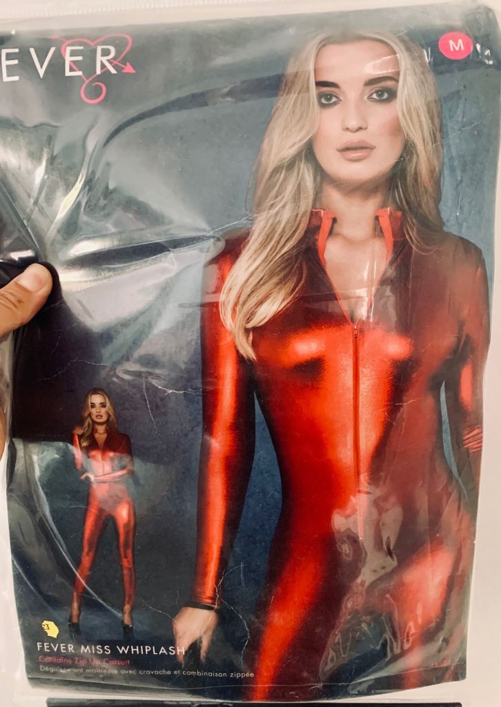Fever Miss Whiplash Red Jumpsuit – Size M, New