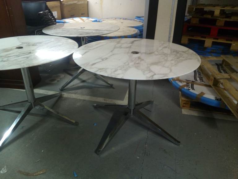 image for Florence Knoll Italian Marble table, 1m Round - Stunning