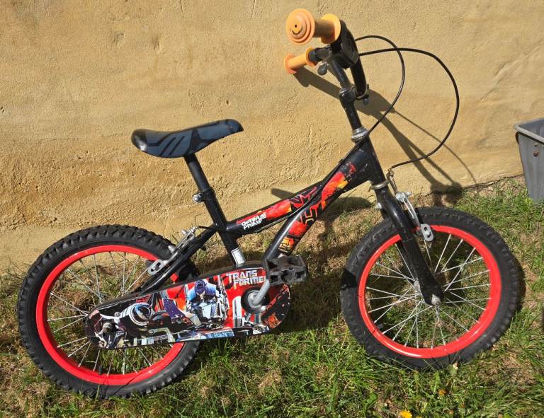 Kids' Black & Red Transformers Edition BMX Bike (16" Wheels)