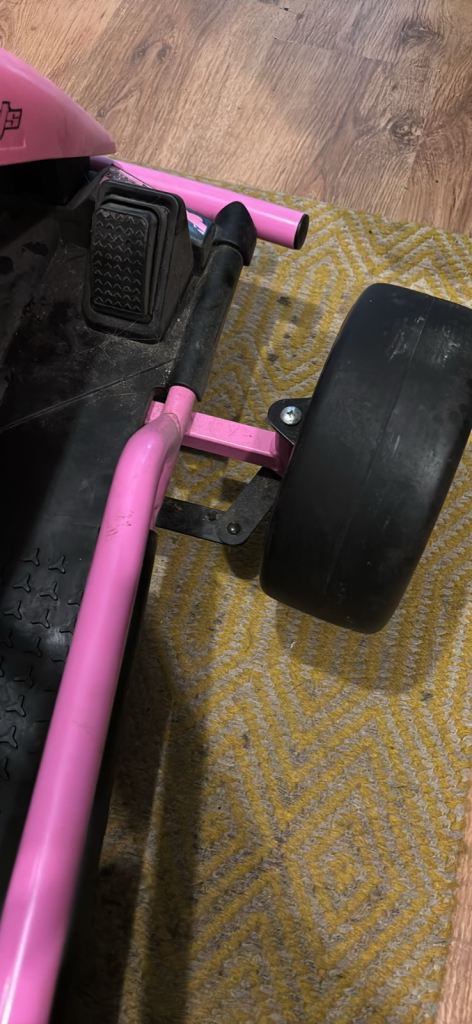 Pink electric go cart 