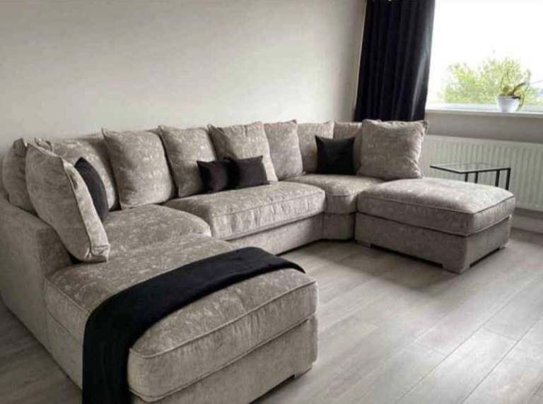 image for U - Shape Sofa   3 2 Seater Sofa L Shape Sofa With Cushion  