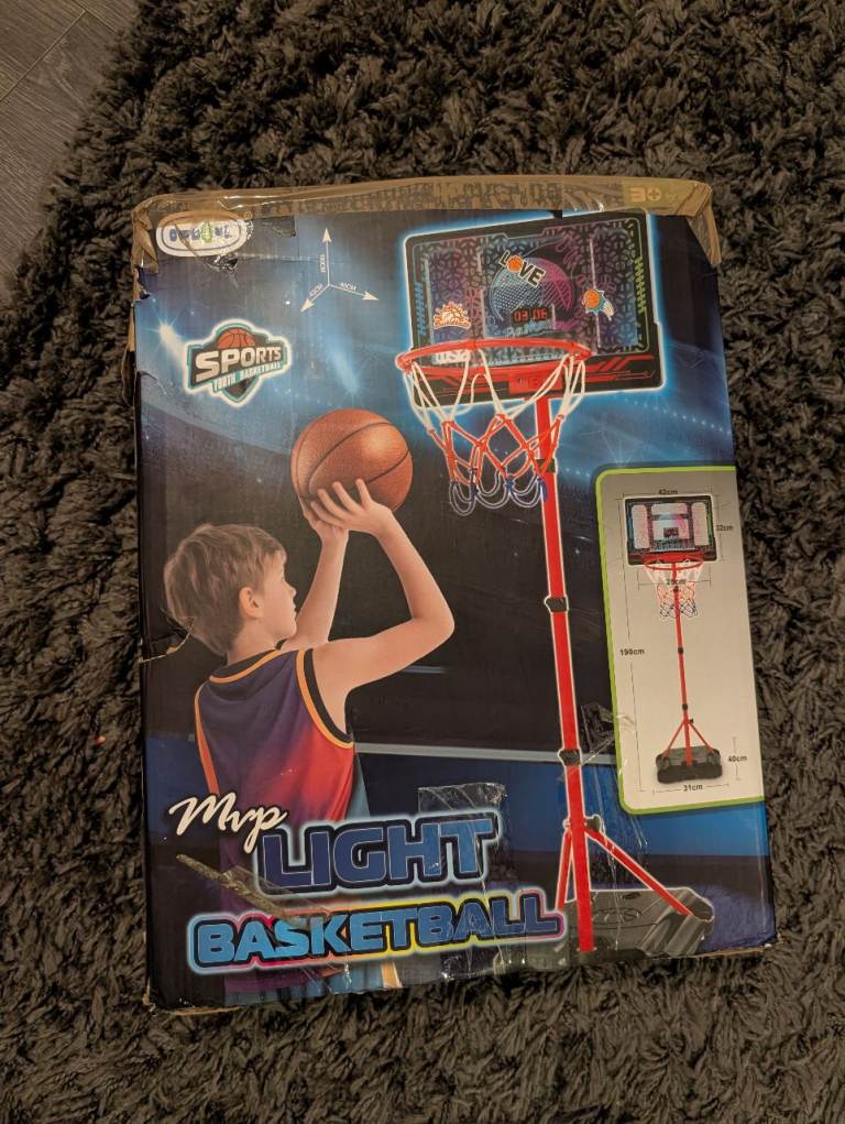 Basketball net with Light up Backboard 