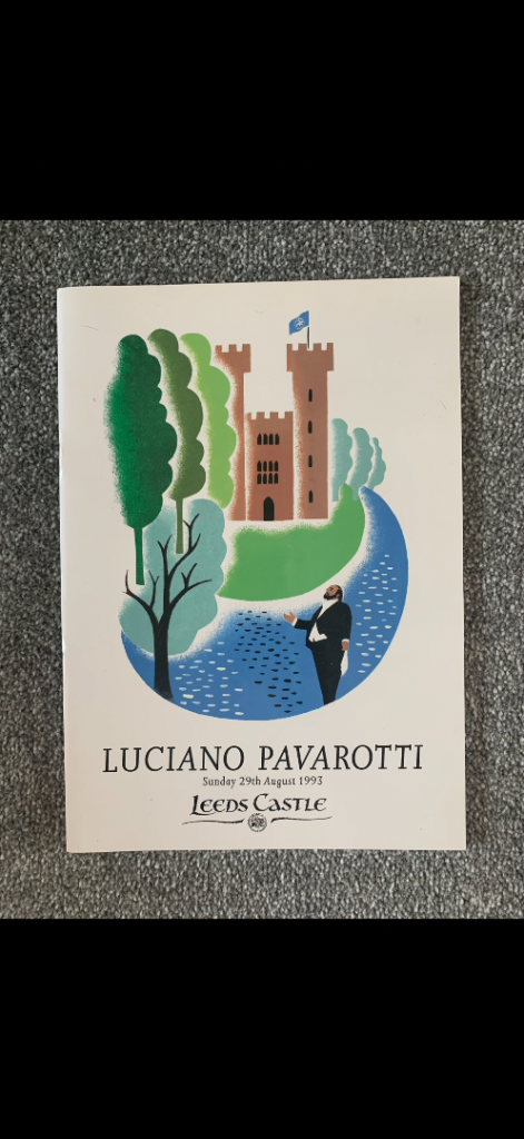 Pavarotti at Leeds Castle 1993 Programme