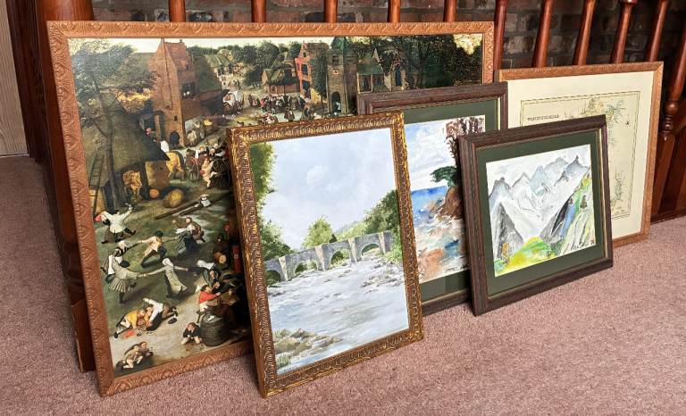 Selection of Framed Art Prints – Various Sizes, Good Condition