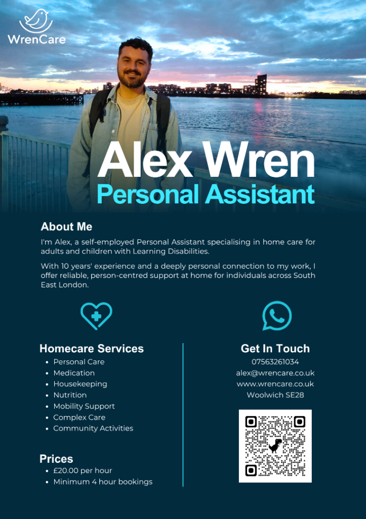 Personal Assistant - Carer - Support Worker - Specialist Learning Disabilities Home Care