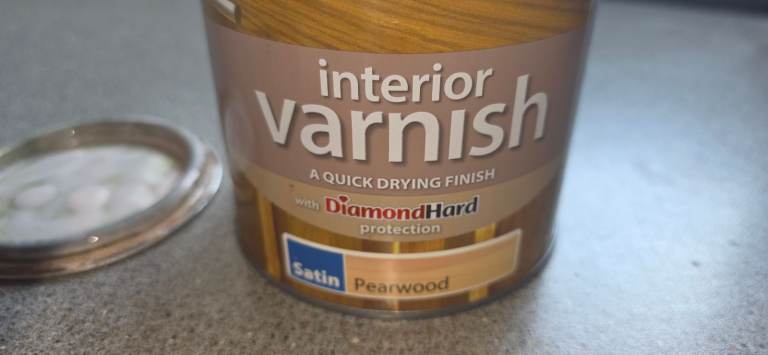 Ronseal Quick Drying Interior varnish 750ml - Pearwood Satin - Small quantity used
