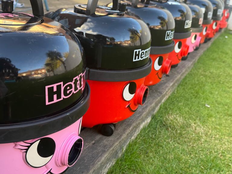 Numatic Henry Hetty cylinder vacuum cleaners + warranty 