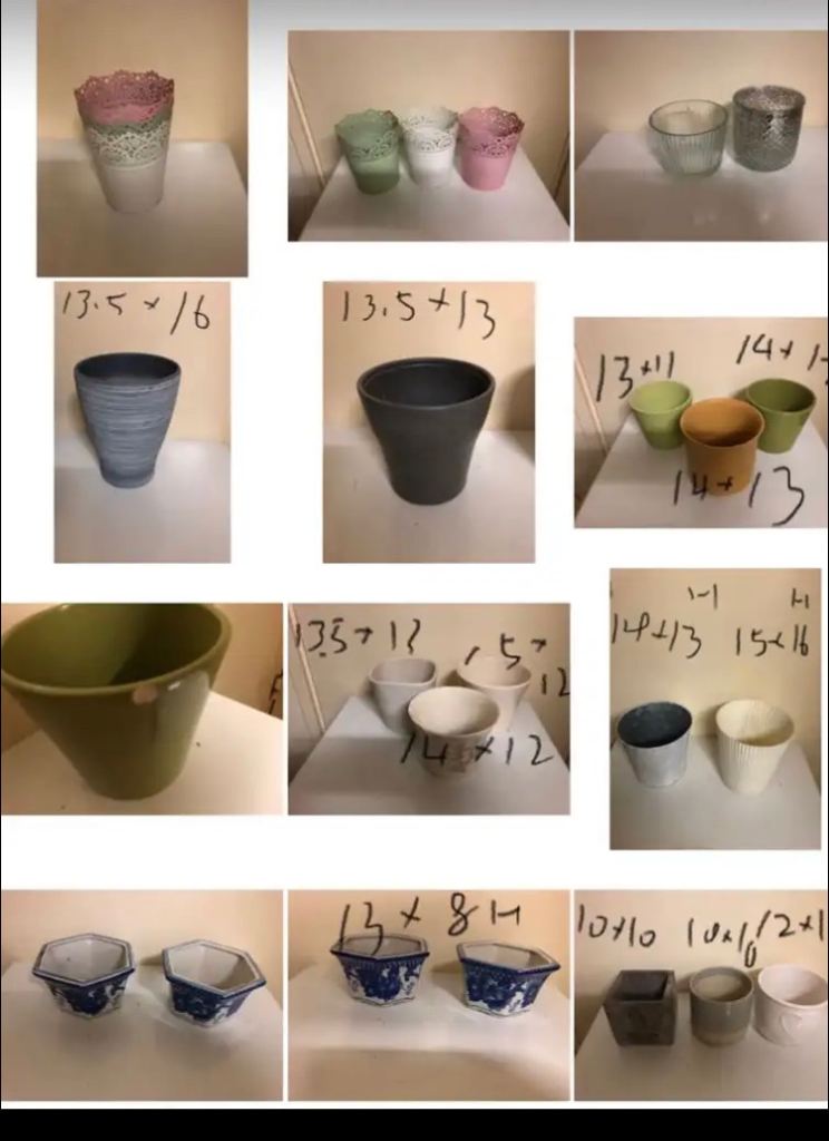 Job lot flower pots £4 each