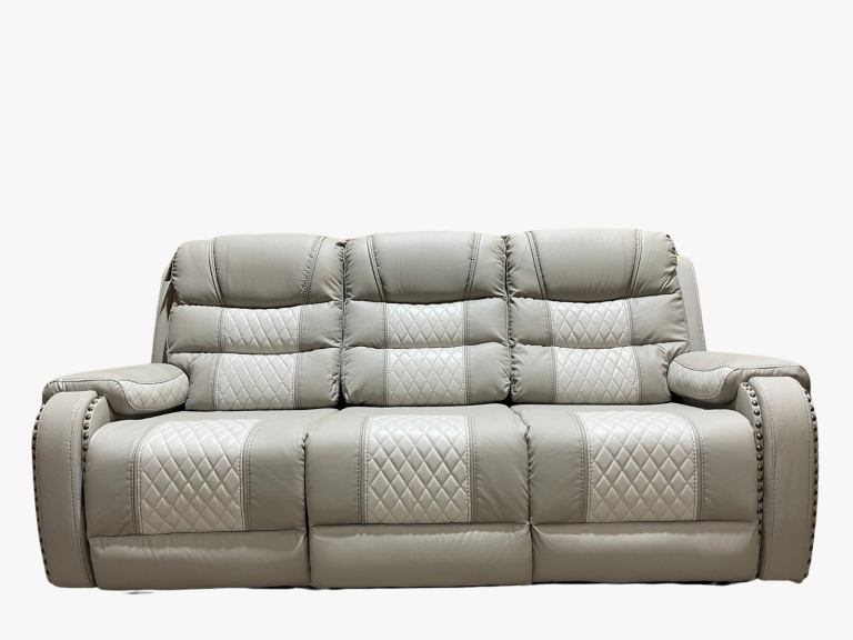 Brand new luxury leather Alaska recliner manual sofa