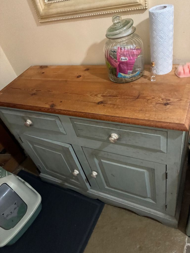 Pine dresser base for up cycling 