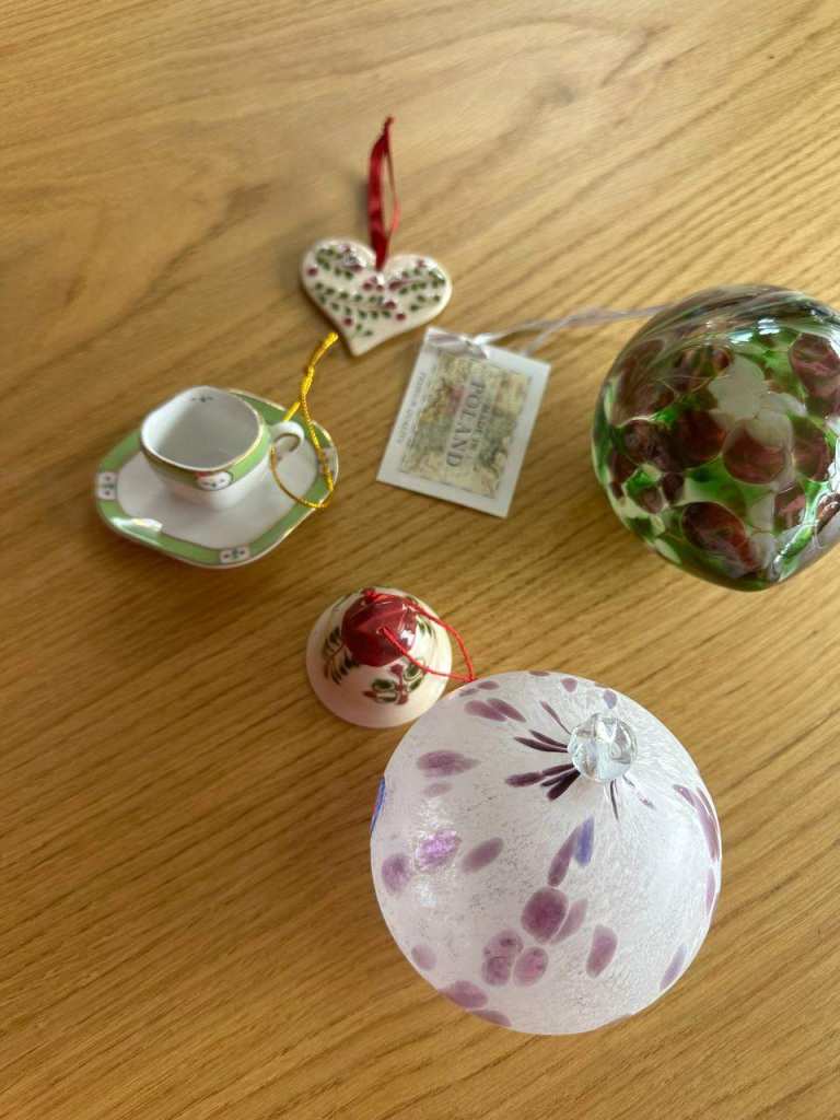 Glass Ceramic Christmas decorations