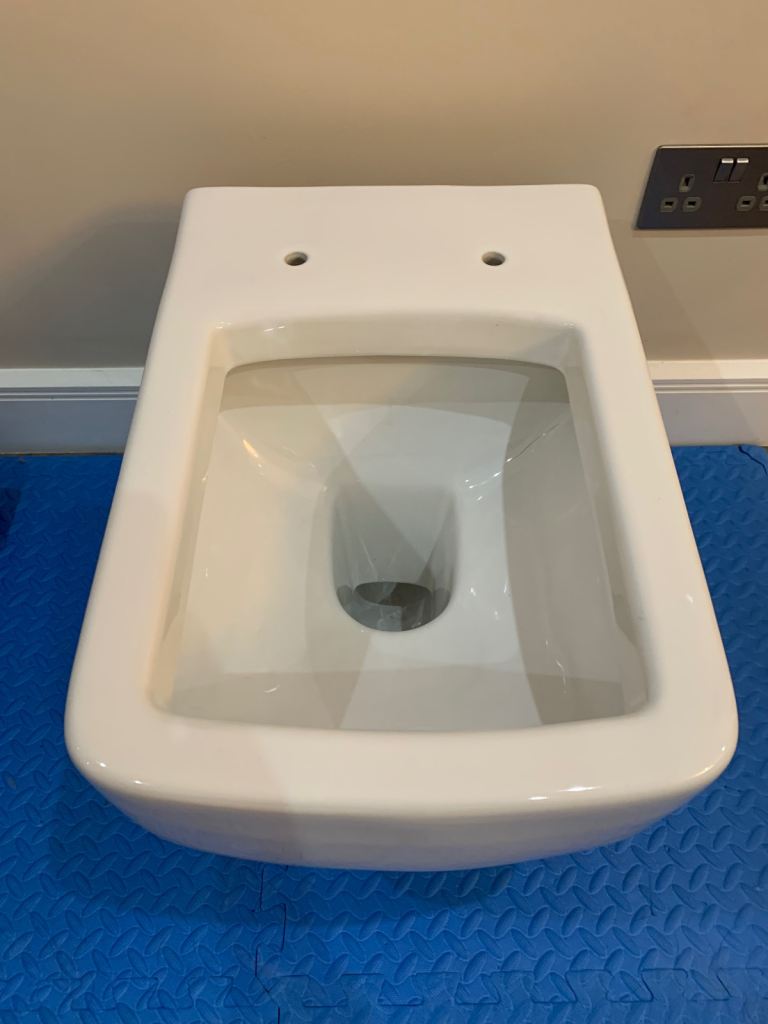 Back-to-wall toilet pan - NEW