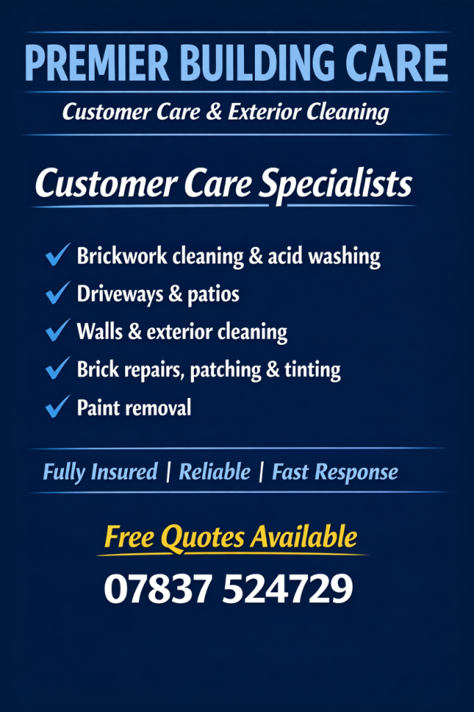 Driveway, Patio & Brick Cleaning – Local & Reliable