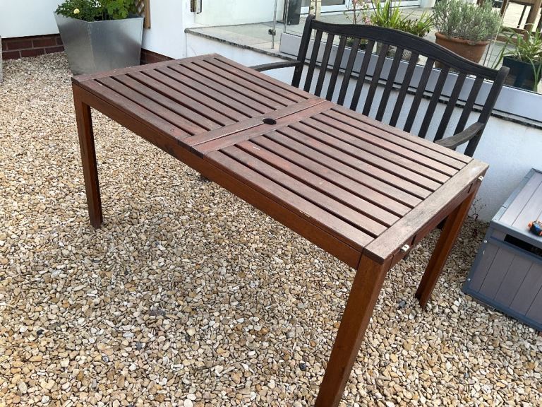 Garden Table two removable extendable flaps