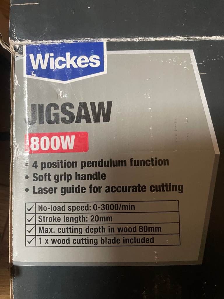 Jigsaw cutter 800w 4 position function 