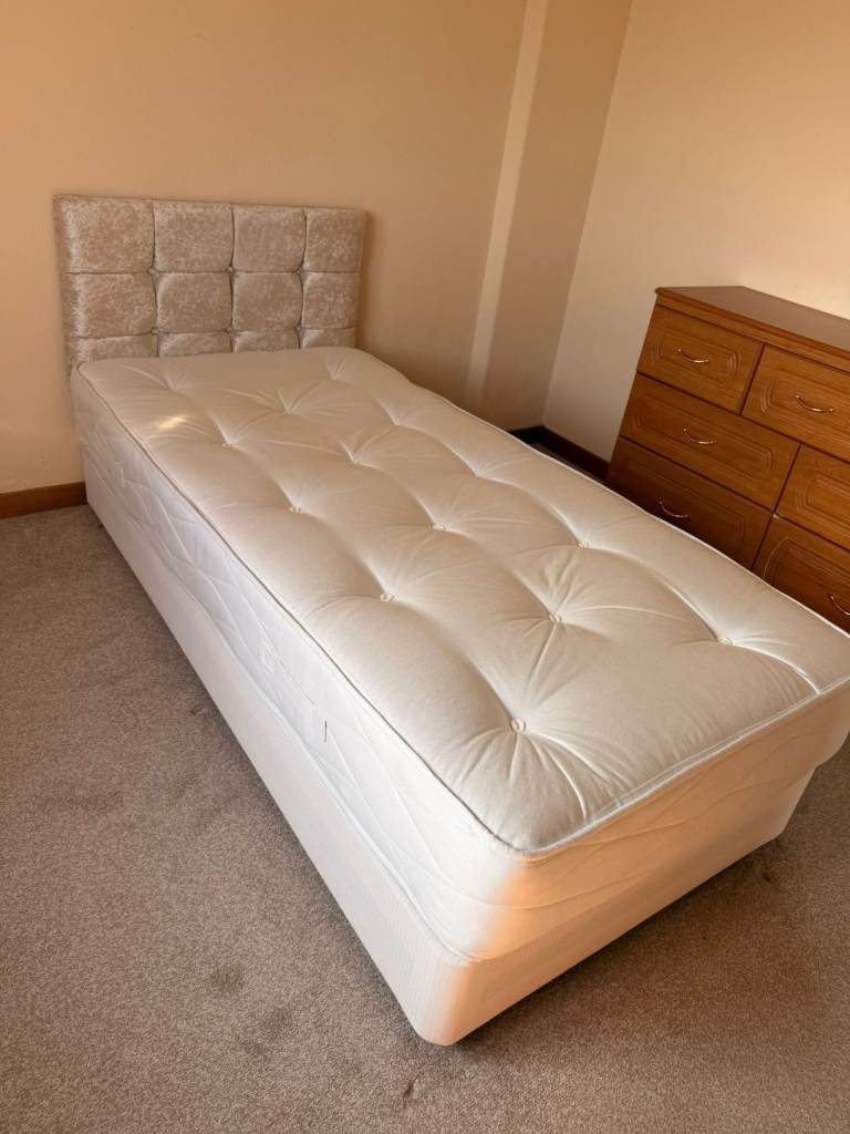 Single Bed And Mattress (Free Delivery)