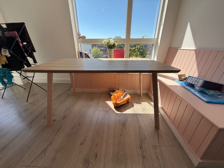 LIKE NEW Scandi Dining Table – Seats 6 - Quick Sale