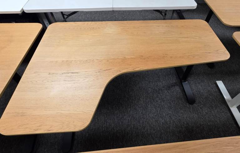 IKEA BEKANT Left Corner Desk - manual height adjustment