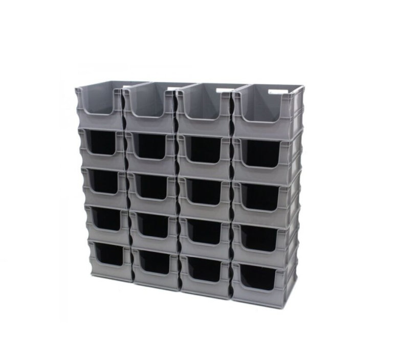 New Grey Euro Storage Boxes / Bins Stackable