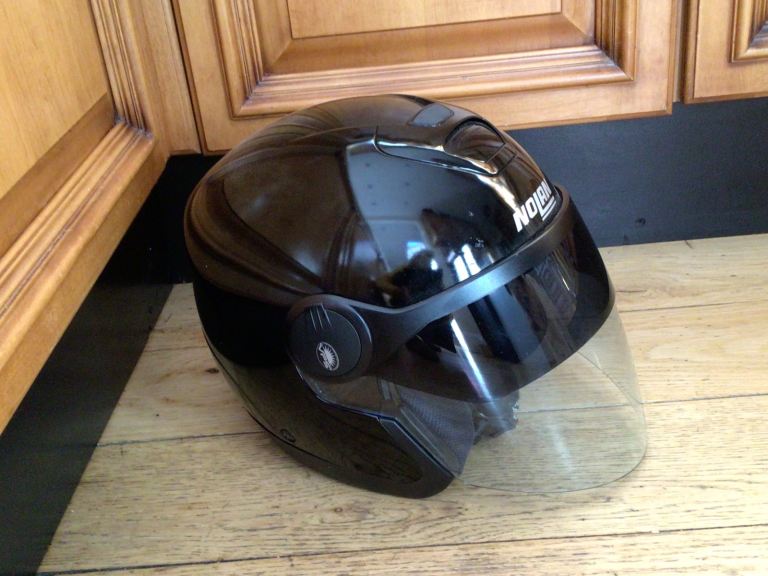 Nolan N-COM Open Face Motorcycle Helmet - Built in Sun Visor - Sz M