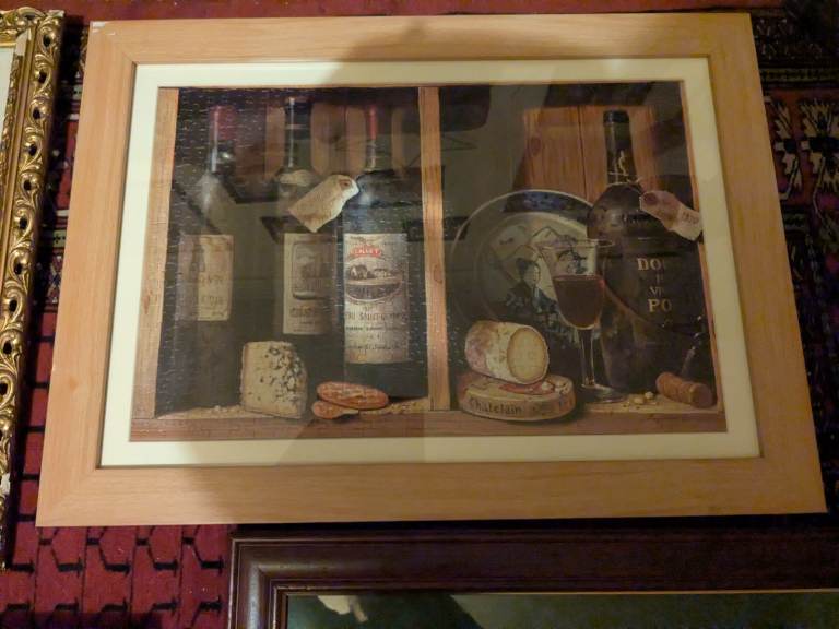 4 Framed Pictures and 1 Mirror (Includes Claude Monet Prints)