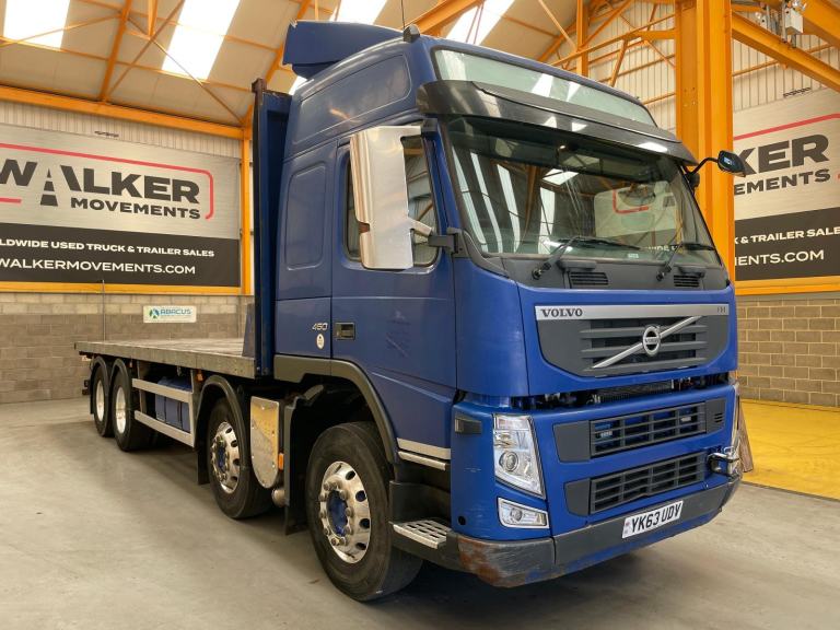 VOLVO FM450 EURO 5 8X4 FLATBED - 2013 - YK63 UDV
