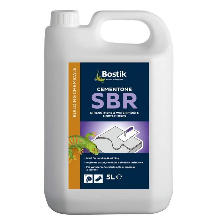 NEW SBR Bostik Cementone 5Ltr AND 1.5L Waterproofing & Strengthening Admixture