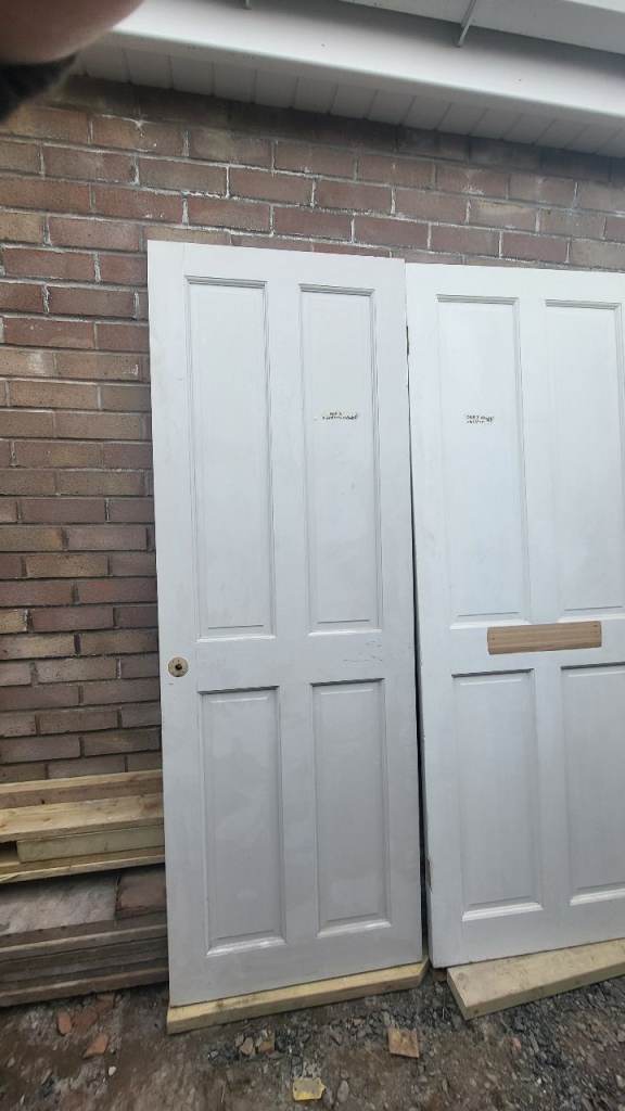 4 x 4 panel doors, victorian / 1930s style