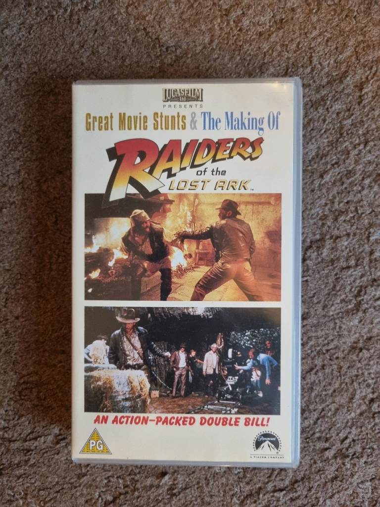 Raiders of the Lost Ark - Great Movie Stunts and the Making Of - Double Bill VHS