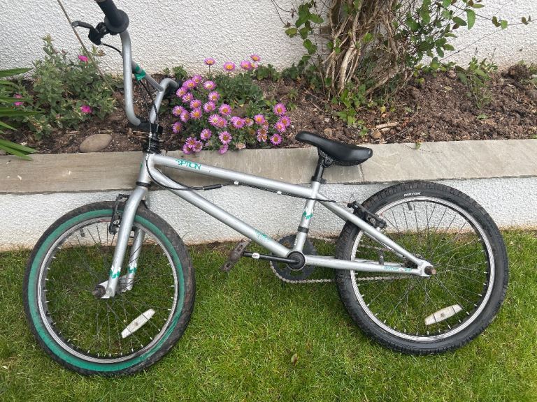 Silver BMX Bike