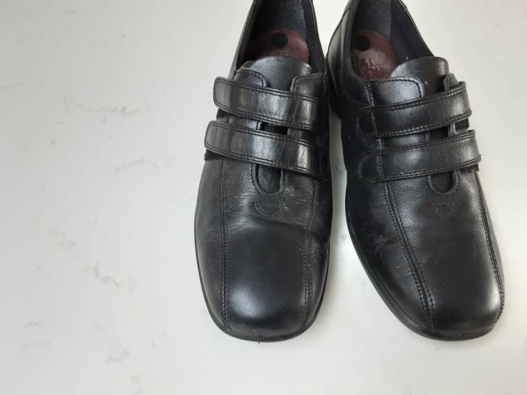 Black Pavers Shoes 7 & Clarks Fur Lined Boots 7