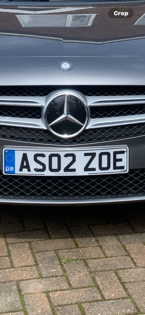 Zoe private number plate asos?