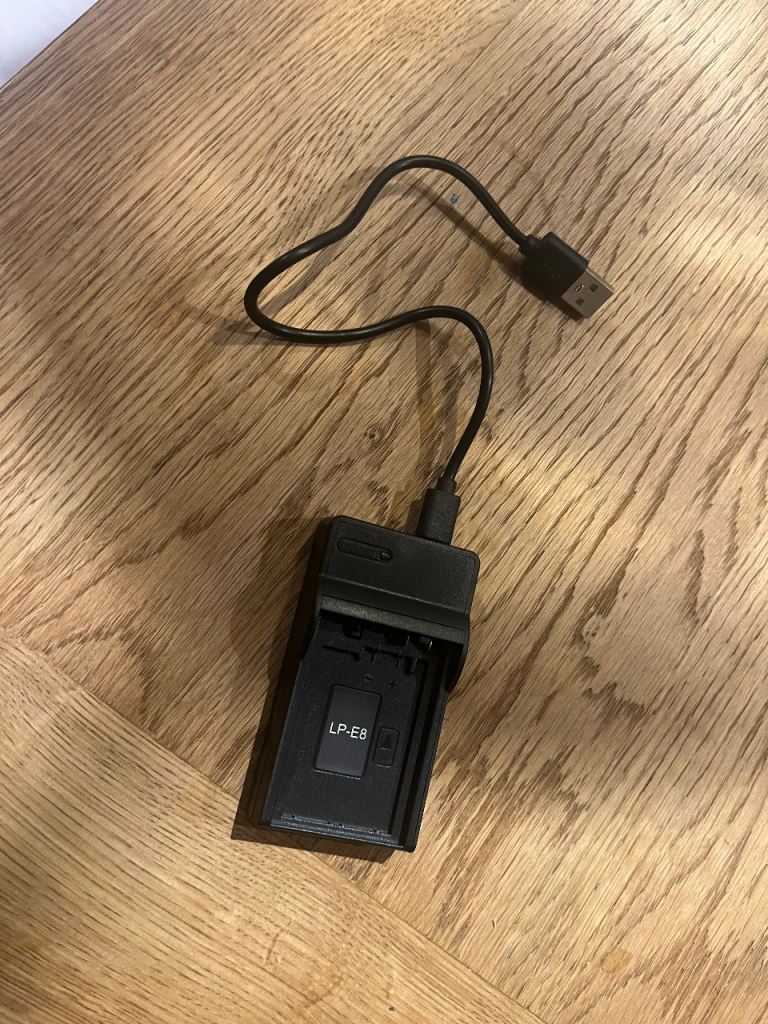 Cannon EOS 550D - charger and bag