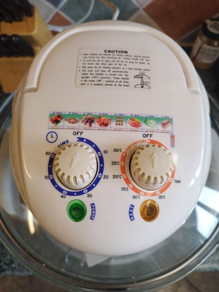 Halogen Oven with Glass Bowl and Stand
