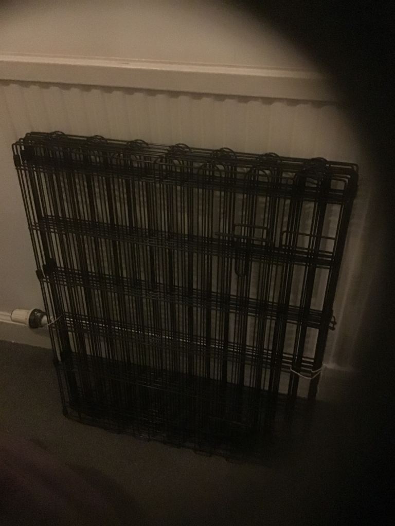 Internal foldable dog pen, no longer required, as new