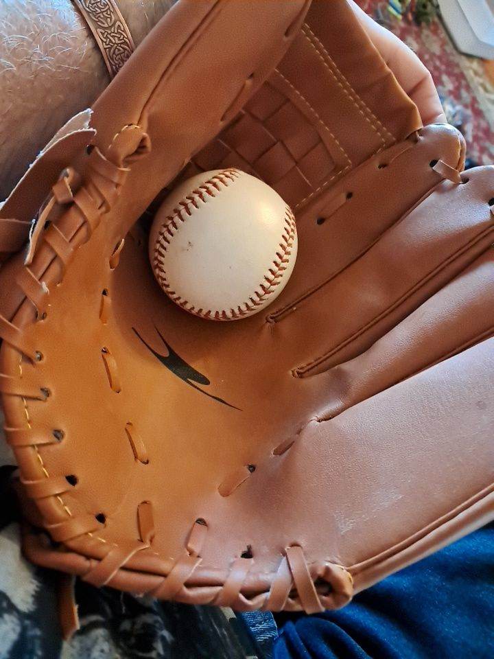 image for Baseball glove and ball