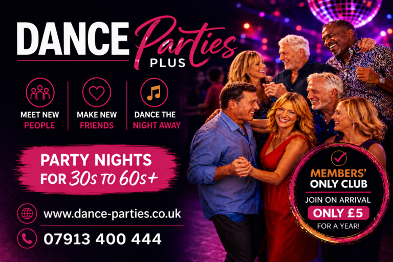 ASCOT, BERKS. Over 30's-60's+ Party for Singles & Couples- FRI 28 AUG