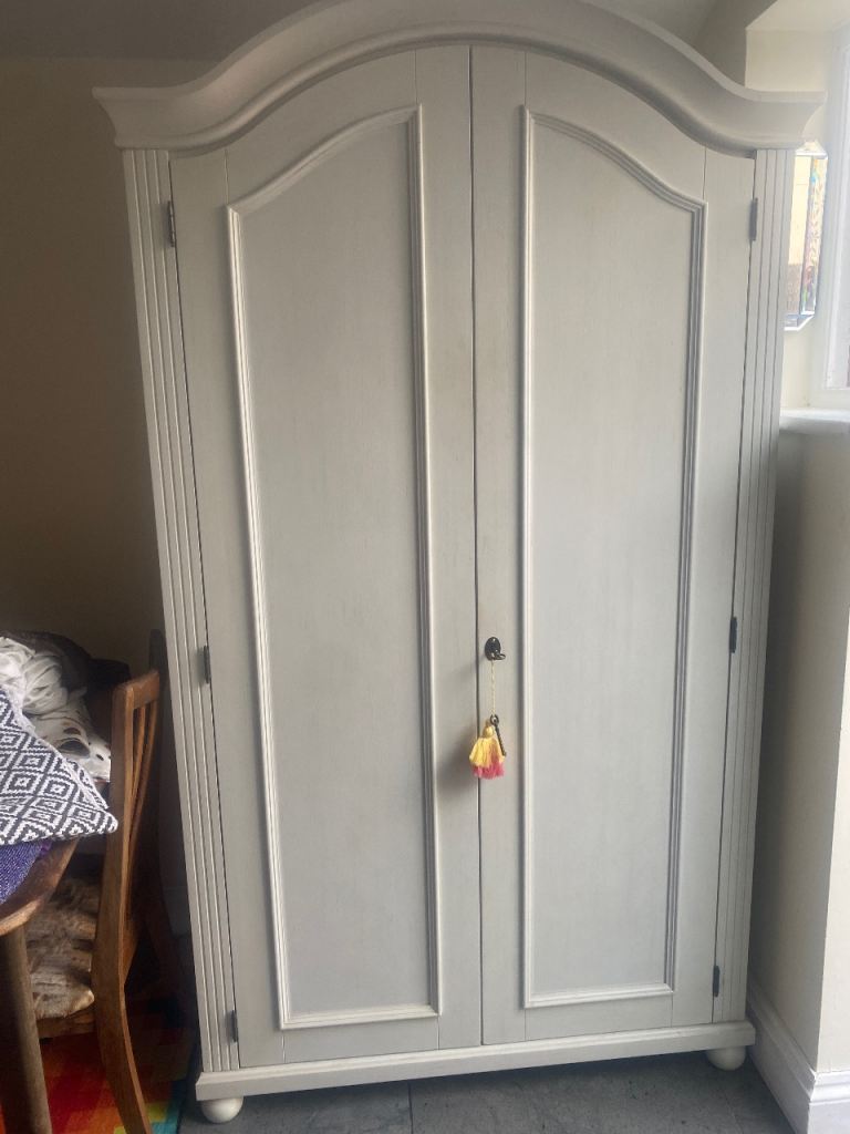 Lovely Wooden Wardrobe by the white company with Double Doors and Decorative Features