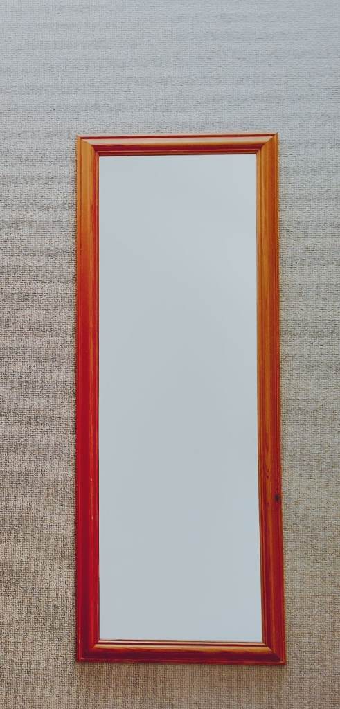 Pine framed mirror