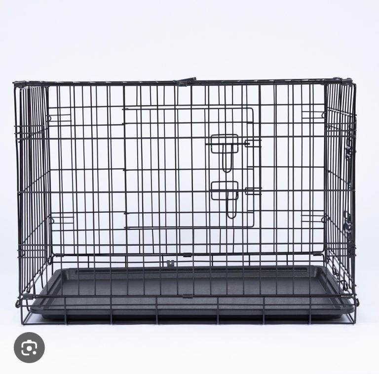 Small double door dog crate