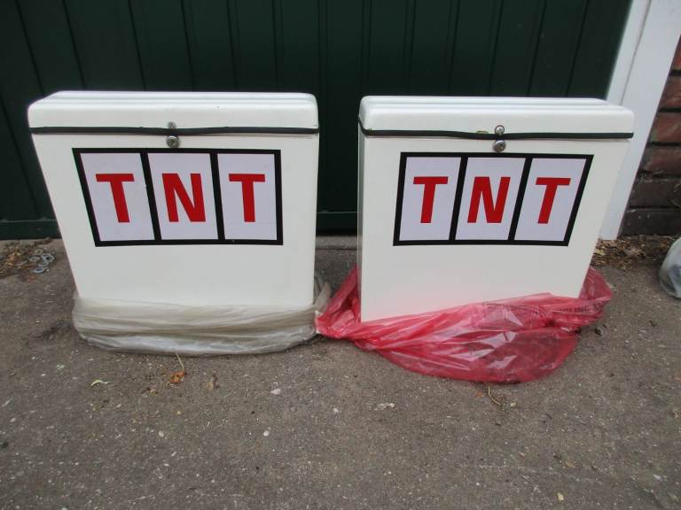 Ex-TNT MOTORCYCLE PANIERS