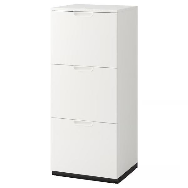 White Storage & Filing Cabinet – Good Condition for Home/Office