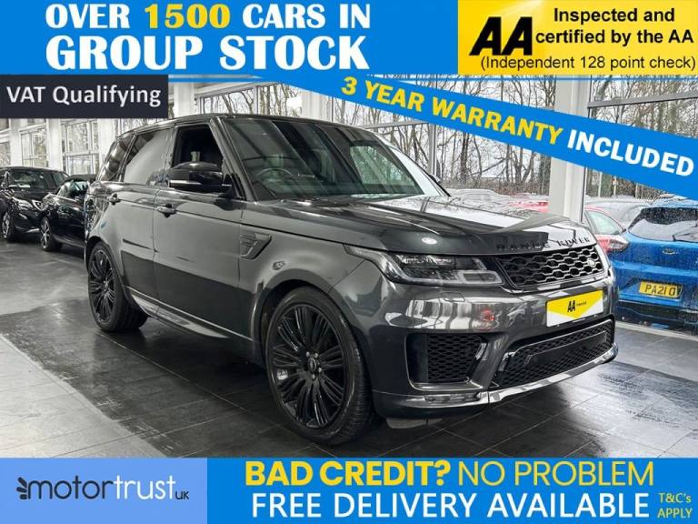 2021 Land Rover Range Rover Sport *MERID! FRIDGE! PAN! FLRSH!*3.0 D300 MHEV HSE Dynamic Black SUV...