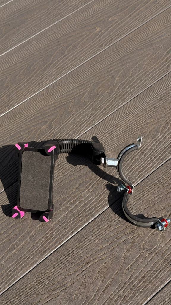 Mobile Phone Holder Handlebar Mount Bracket Bike Motorbike Scooter PINK