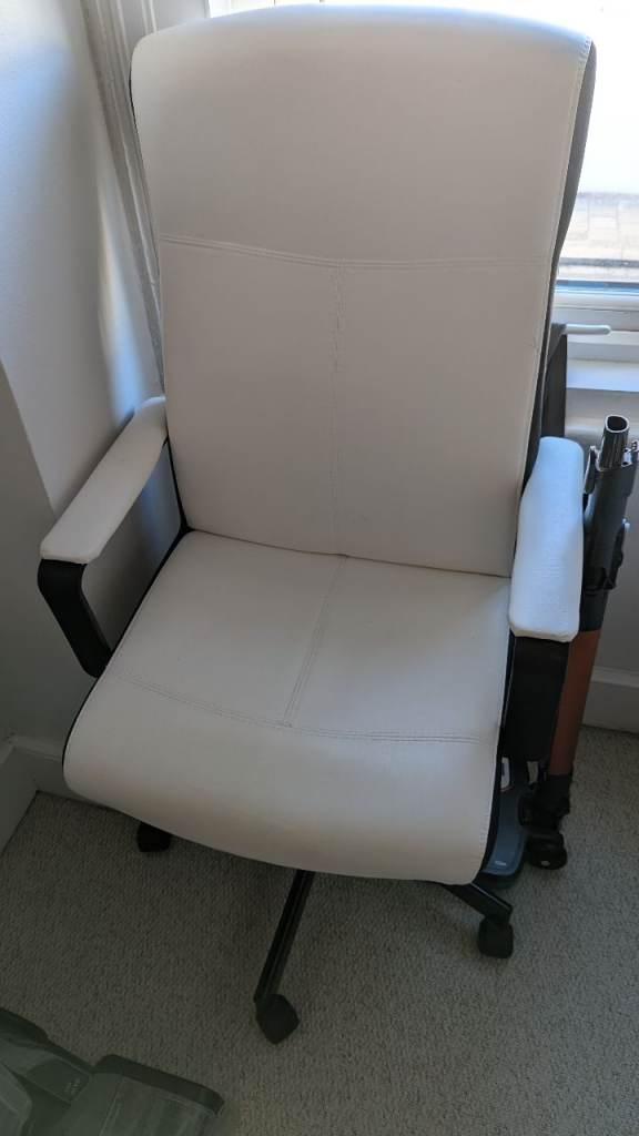 Ikea office chair millberget white & Black