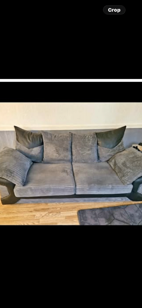 Jumbo cord 3 seater and 2 seater suite
